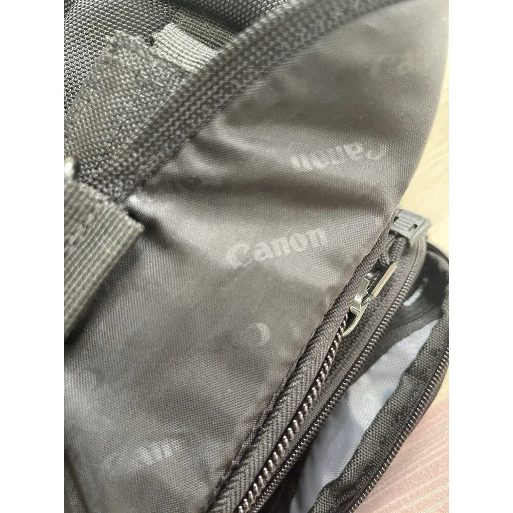 Canon Padded Nylon Camera Carry/Shoulder Bag w/ Strap, Accessory Compartments